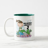 Tasse 2 Couleurs Mermaid 2e Anniversaire Tshirts et cadeaux (Gauche)