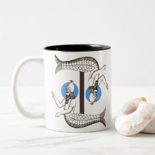 Tasse 2 Couleurs Mermaid, homme empereur Triton