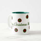 Tasse 2 Couleurs Merry Christmas (Devant gauche)