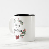 Tasse 2 Couleurs Merry christmas (Devant gauche)
