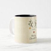 Tasse 2 Couleurs Merry Christmas (Devant gauche)