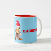 TASSE 2 COULEURS MERRY CHRISTMAS DUCK (Devant droit)