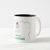 Tasse 2 Couleurs Merry Clawsmas (Devant droit)