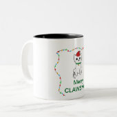 Tasse 2 Couleurs Merry Clawsmas (Devant gauche)