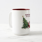 Tasse 2 Couleurs Merry Drunk, I'm Christmas Santa (Devant gauche)