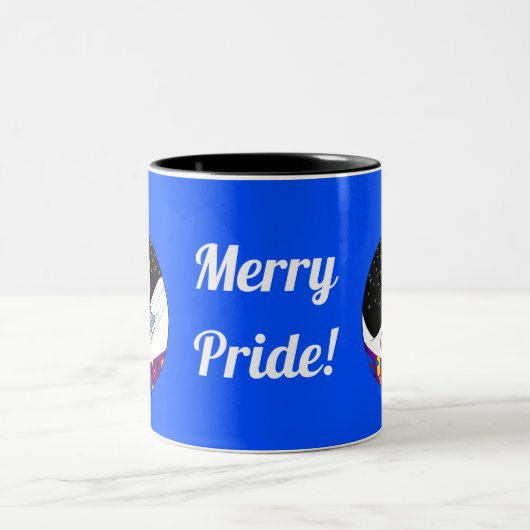 Tasse 2 Couleurs Merry Pride Snowman (Centre)