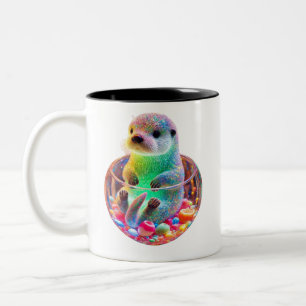 Tasse 2 Couleurs Merveilleux loutre de mer