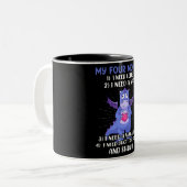 Tasse 2 Couleurs Mes quatre humeurs/café (Devant gauche)