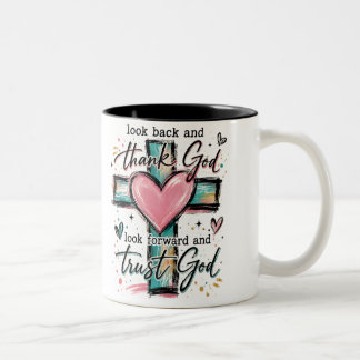 Tasse 2 Couleurs Message de foi et d'encouragement