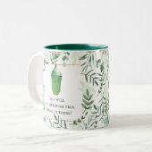 Tasse 2 Couleurs Message d'encouragement personnalisé Monarch Butte (Devant gauche)