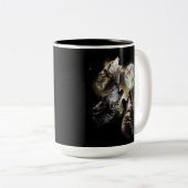 Tasse 2 Couleurs Meute de Loups Hurlement Pleine Lune (Devant droit)