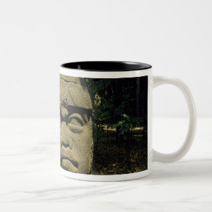 Tasse 2 Couleurs Mexique, Villahermosa, tête géante Olmèque, La Ven