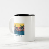 Tasse 2 Couleurs Miami Beach Floride (Devant gauche)