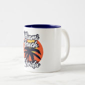 Tasse 2 Couleurs Miami Beach, Floride (Devant droit)