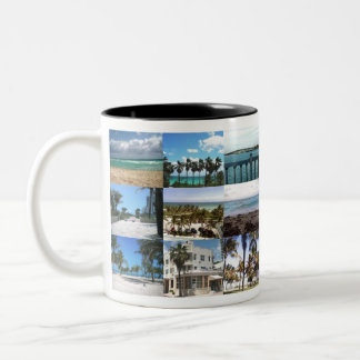 Tasse 2 Couleurs Miami Collage - 50 Shades of Blue