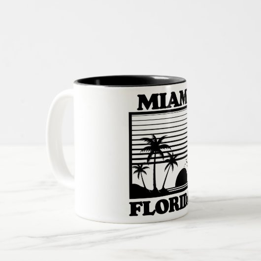Tasse 2 Couleurs Miami, Floride (Devant gauche)