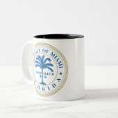 Tasse 2 Couleurs Miami Floride (Devant gauche)