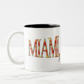 Tasse 2 Couleurs Miami, Floride - Jaune/Orange (Gauche)