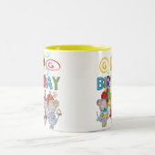 Tasse 2 Couleurs Mice 2e anniversaire T-shirts et cadeaux (Centre)