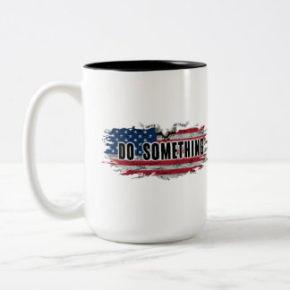 TASSE 2 COULEURS MICHELLE OBAMA "FAIS QUELQUE CHOSE" "OUI ELLE PEUT