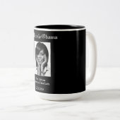 TASSE 2 COULEURS MICHELLE OBAMA PREMIÈRE DAME NOIRE (Devant droit)
