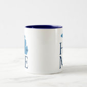 Tasse 2 Couleurs Michigan Home Blue and Navy Custom City Heart (Centre)