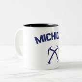 Tasse 2 Couleurs Michigan Ice Escalade (Devant gauche)