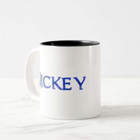 Tasse 2 Couleurs Mickey (nom) (Devant gauche)