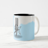 Tasse 2 Couleurs Microphone Sky (Devant droit)