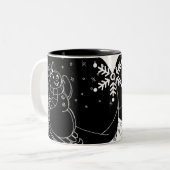 Tasse 2 Couleurs Midnight Snowman (Devant gauche)
