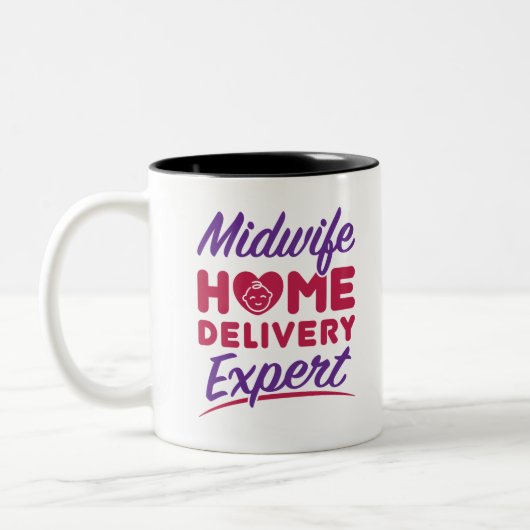 Tasse 2 Couleurs Midwoman Home Delivery Expert Midwives Midwifery (Gauche)