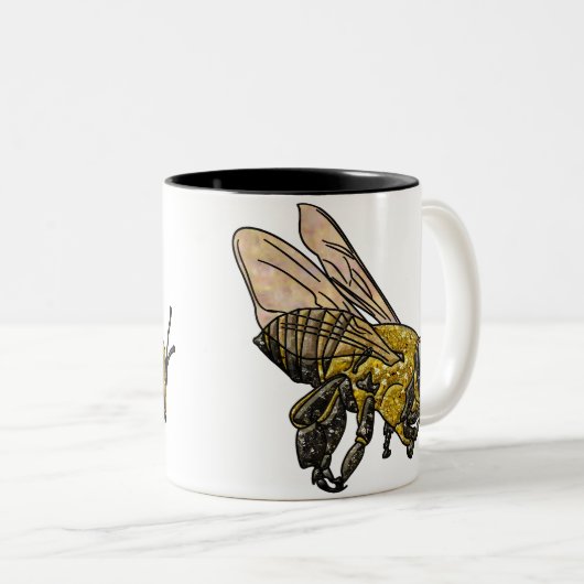 Tasse 2 Couleurs Miel Bee (Devant droit)