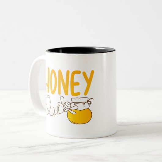 Tasse 2 Couleurs Miel Bee (Devant gauche)