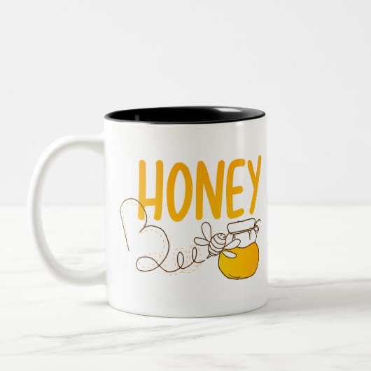 Tasse 2 Couleurs Miel Bee (Gauche)