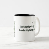 Tasse 2 Couleurs Mieux se rendre au golf (Devant droit)