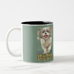 Tasse 2 Couleurs Mignon art de Shih Tzu dans le style Anime