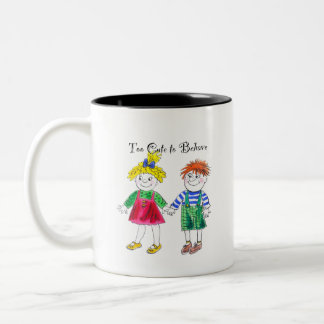 Tasse 2 Couleurs Mignon dessin animé enfants