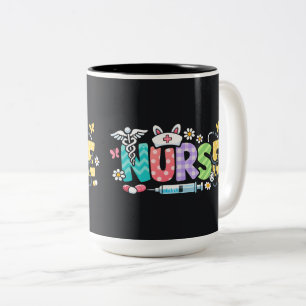 Tasse 2 Couleurs Mignon infirmière de Pâques humour médical