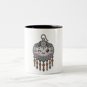 Tasse 2 Couleurs Mignon Kawaii Amazigh Marocain Earring Autocollant