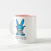 Tasse 2 Couleurs Mignon mais psychopathe (Devant gauche)