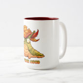 Tasse 2 Couleurs Mignon pull à capuche Humeur d'automne Escargot d' (Devant droit)
