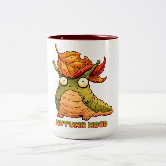 Tasse 2 Couleurs Mignon pull à capuche Humeur d'automne Escargot d' (Centre)