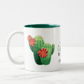 Tasse 2 Couleurs Mignonne Cactus Maman Succulent Plante Amant (Gauche)
