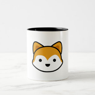 Tasse 2 Couleurs Mignonne chien illustré