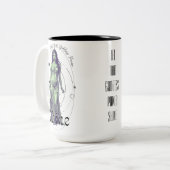 Tasse 2 Couleurs Mignonne déesse grecque (Devant gauche)