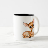 Tasse 2 Couleurs Mignonne Doe Chilling Out, Don De Deer Lover, (Devant droit)