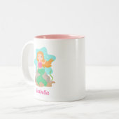 Tasse 2 Couleurs Mignonne Fille De Sirène Sous La Mer Personnalisée (Devant gauche)