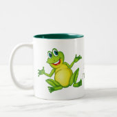 Tasse 2 Couleurs Mignonne J'aime les grenouilles animal (Gauche)