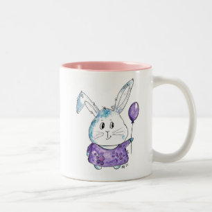 Tasse 2 Couleurs Mignonne lapin Whimsical Petit