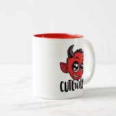 Tasse 2 Couleurs Mignonne mais mal (Devant droit)